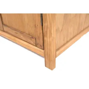 Lugo 2 Door Wardrobe Wood Knob