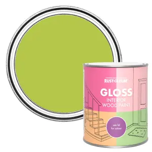 Rust-Oleum Key Lime Gloss Interior Wood Paint 750ml