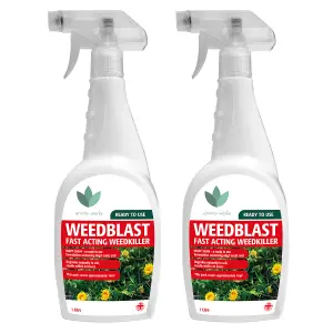 Weedblast Fast Acting Weedkiller 2 x 1L Spray