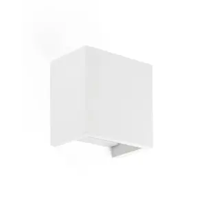 Luminosa Oslo 1 Light Up & Down Wall Light White Plaster, G9