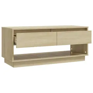 Berkfield TV Cabinet Sonoma Oak 102x41x44 cm Engineered Wood