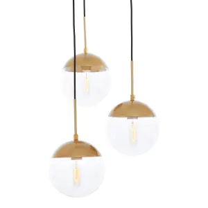 Interiors by Premier Revive Gold Finish Pendant Light