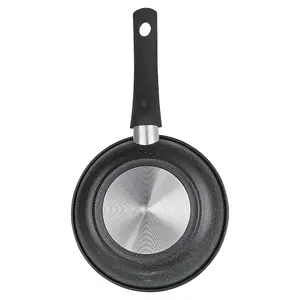 URBNCHEF 20cm Diameter Pressed Carbon Induction Frying Pan Pot with Soft Touch Handle