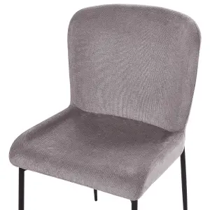 Set of 2 Dining Chairs ADA Dark Grey