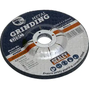 High-Performance Aluminium Oxide DPC Metal Grinding Disc - 100mm x 6mm with 16mm Bore