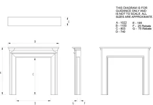 Focal Point Regent White Fire surround