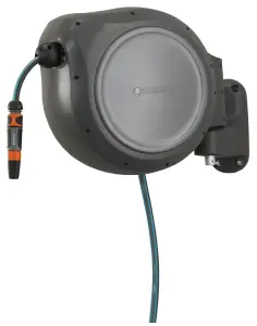 Gardena Grey Wall-mounted Hose reel (L)30m