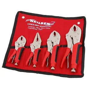 Wrench Set 4pc Rubber Grip Heavy Duty (Neilsen CT1438)