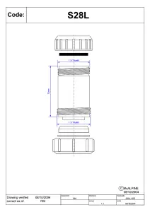 McAlpine S28L 1" Surefit x Multifit Straight Connector