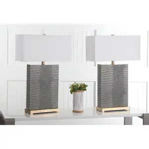 Angelinea 71cm Table Lamp Set (Set of 2) Grey