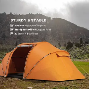 Brazley 4 Person Tent Orange