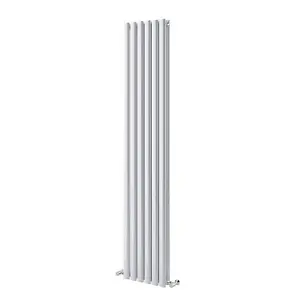 Kensington White Double Vertical Radiator - 1200x472mm