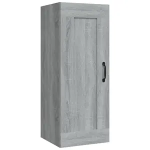 Berkfield Hanging Cabinet Grey Sonoma 35x34x90 cm Engineered Wood