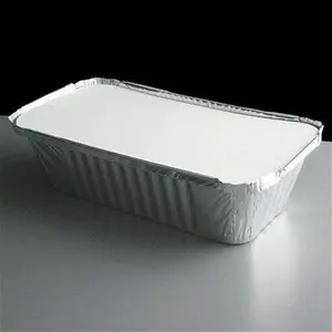 100 X Aluminium Foil Food Containers And Lids Size 6A Trays Large Storage Takeaways