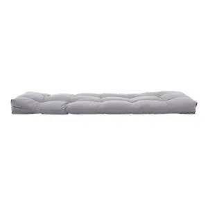 Outdoor Light Grey Garden  Bench Seating Cushion