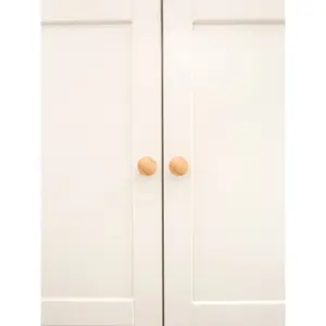 Maggiori 2 Door Wardrobe Wood Knob