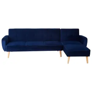 Interiors by Premier Serene 3 Seat Navy Sofa Bed