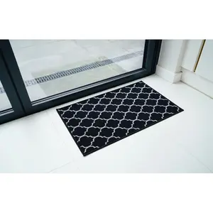 Dawson Door Mat Black / 50cm W x 80cm L