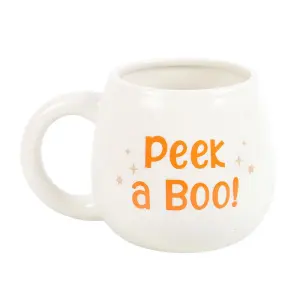 Something Different Peek A Boo Rounded Peakaboo Mug White/Orange (One Size)