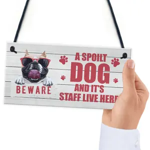 Novelty Beware Sign Dog Sign Pet Sign Pet Gift For Family Home Decor Gift Keepsake