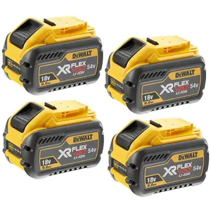 Dewalt DCB547 18v / 54v XR FLEXVOLT 9.0ah Battery DCB547-XJ - 4 Pack Flex Volt