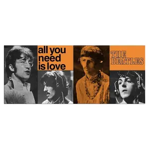 The Beatles All You Need Is Love Inner Two Tone Mug Black/Orange (One Size)