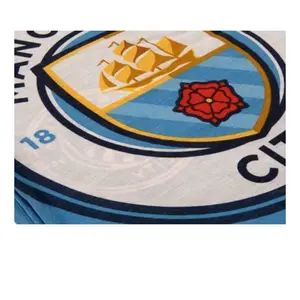 Manchester City FC Pulse Reversible Duvet Cover Set Blue/White (Double)