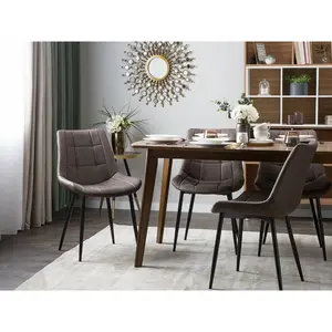 Hundley Upholstered Dining Chair (Set of 2) Brown