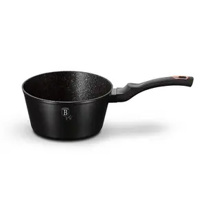 BERLINGER HAUS 16cm Non Stick Saucepan Cookware Induction Hob Cooking Pots Pan Black Silver