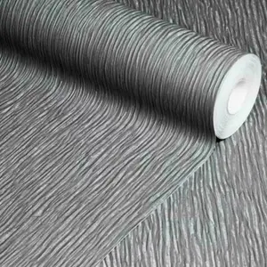 Anaglypta Textured Vinyl Charcoal Black Thick Subtle Metallic Wallpaper RD465