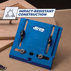 Kreg Cabinet Hardware Jig - Adjustable edge guide for easy positioning