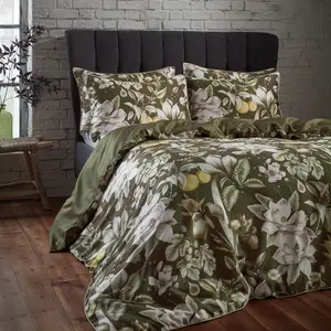 EW by Edinburgh Weavers Lavish Floral Cotton Sateen Duvet Cover Set