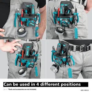 Makita E-15279 Ultimate 4 Way Electricians Mate Tool Pouch 5 Pocket Strap System