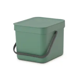 Brabantia Sort & Go Standard Fir green Plastic Bin - 6L Freestanding