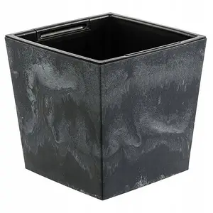 Plant Flower Pot Concrete Square Planter Inner Pot Garden Patio Home Large Beton Anthracite 7.5 Litres