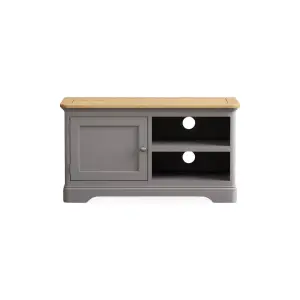 Ashton Oak and Light Grey Painted Small TV Cabinet