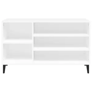 Berkfield Shoe Cabinet White 102x36x60 cm Engineered Wood