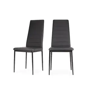 Adrastus Upholstered Dining Chair (Set of 6) Black