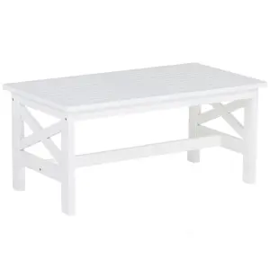 Garden Table Wood White BALTIC