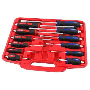 Pound Through Screwdriver Set 12 Piece Flat and Pozi (Neilsen CT1427)