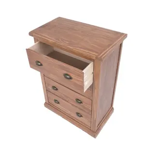 Tirolo 4 Drawer Chest of Drawers Brass Cup Handle