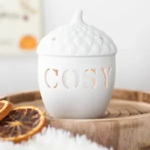 Ceramic Cosy Acorn Tealight Candle Holder