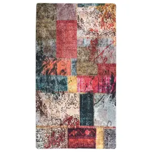 Berkfield Rug Washable Patchwork 190x300 cm Multicolour Anti Slip