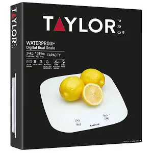 Taylor Pro Waterproof 14kg Digital Dual Kitchen Scale