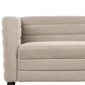 3 Seater Fabric Sofa Taupe HOFN