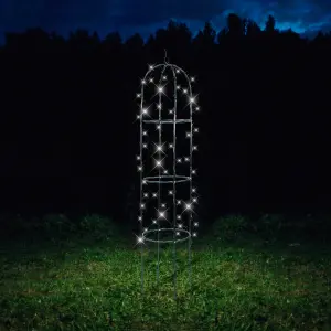 Gardenwize 100 LEDs Solar Light up Trellis