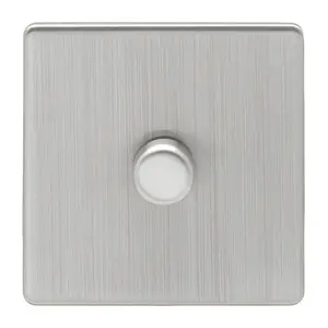 6Mm Slim Profile - Dimmer Satin Nickel White