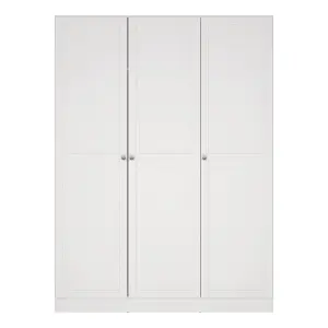 Brande Wardrobe with 3 Frame Doors in White