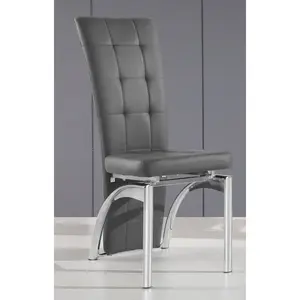 Brittie Upholstered Dining Chair (Set of 2) Grey