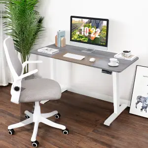 Costway Electric Standing Desk Stand-up Ergonomic Computer Workstation w/ Smart Controller